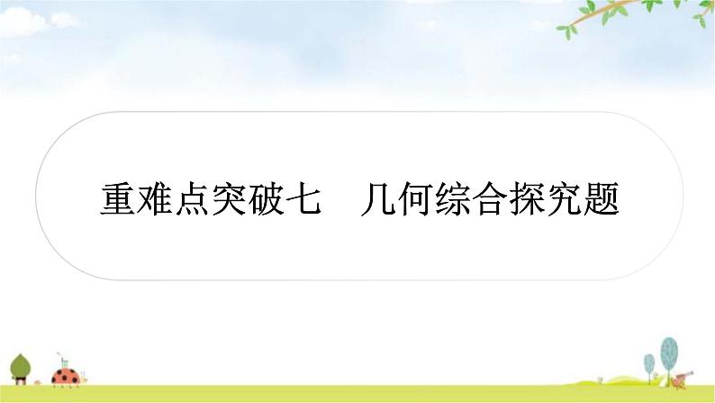 中考数学复习重难点突破几何综合探究题考向1:面积问题教学课件01