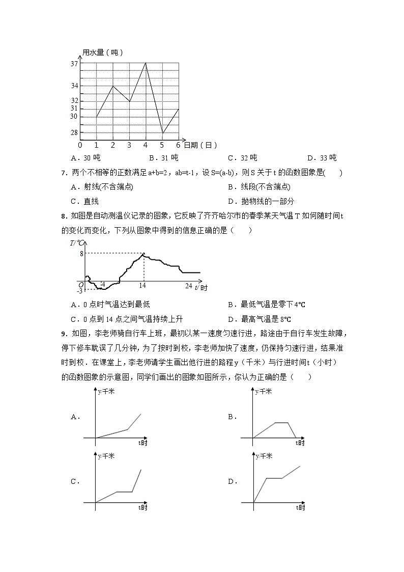 2023年中考数学二轮专项练习:函数基础知识(含答案)第3页