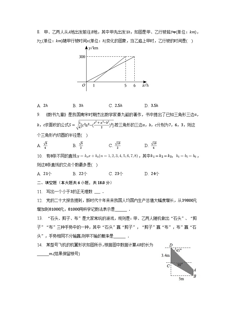 2023年湖北省武汉市部分学校中考数学调研试卷(4月份)(含解析)第2页