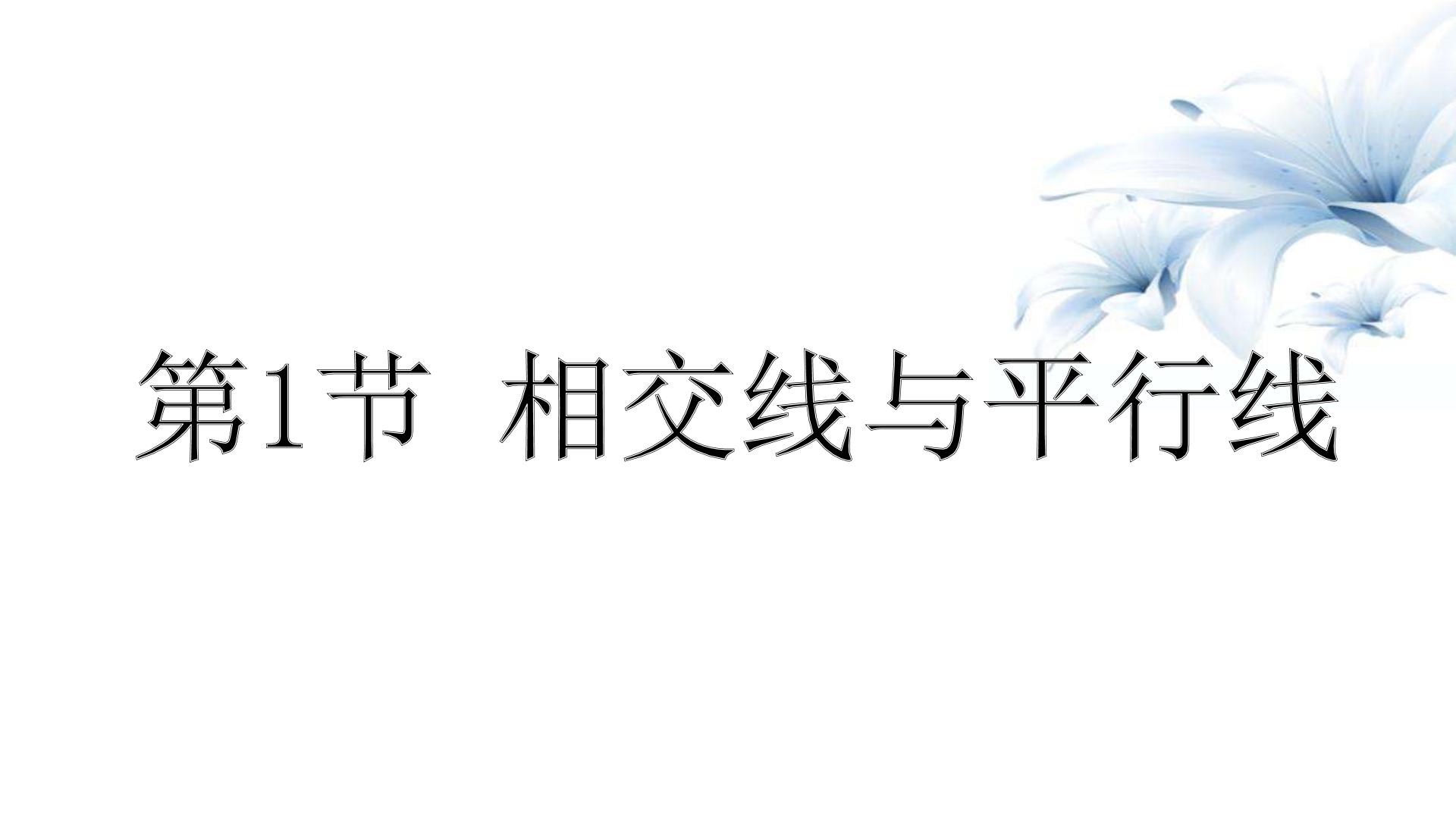 2023年九年级中数学复习  01相交线与平行线课件