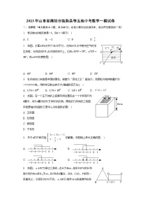 2023年山東省濰坊市臨朐縣等五地中考數(shù)學(xué)一模試卷（含解析）