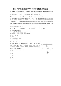 2023年广东省深圳中学共同体中考数学二模试卷（含解析）