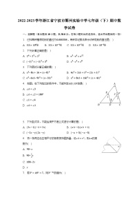 2022-2023学年浙江省宁波市鄞州实验中学七年级（下）期中数学试卷（含解析）