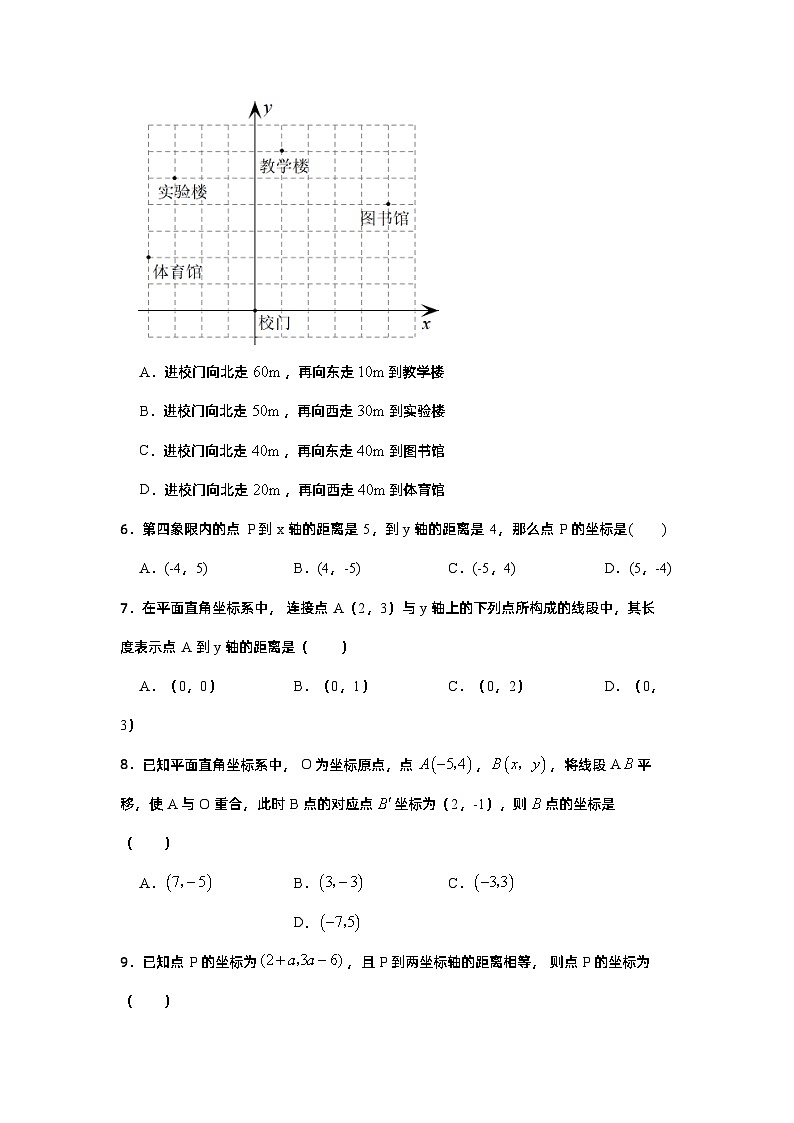 平面直角坐标系单元测试卷第2页