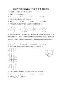 2023年天津市滨海新区中考数学+仿真+模拟试卷（含答案）