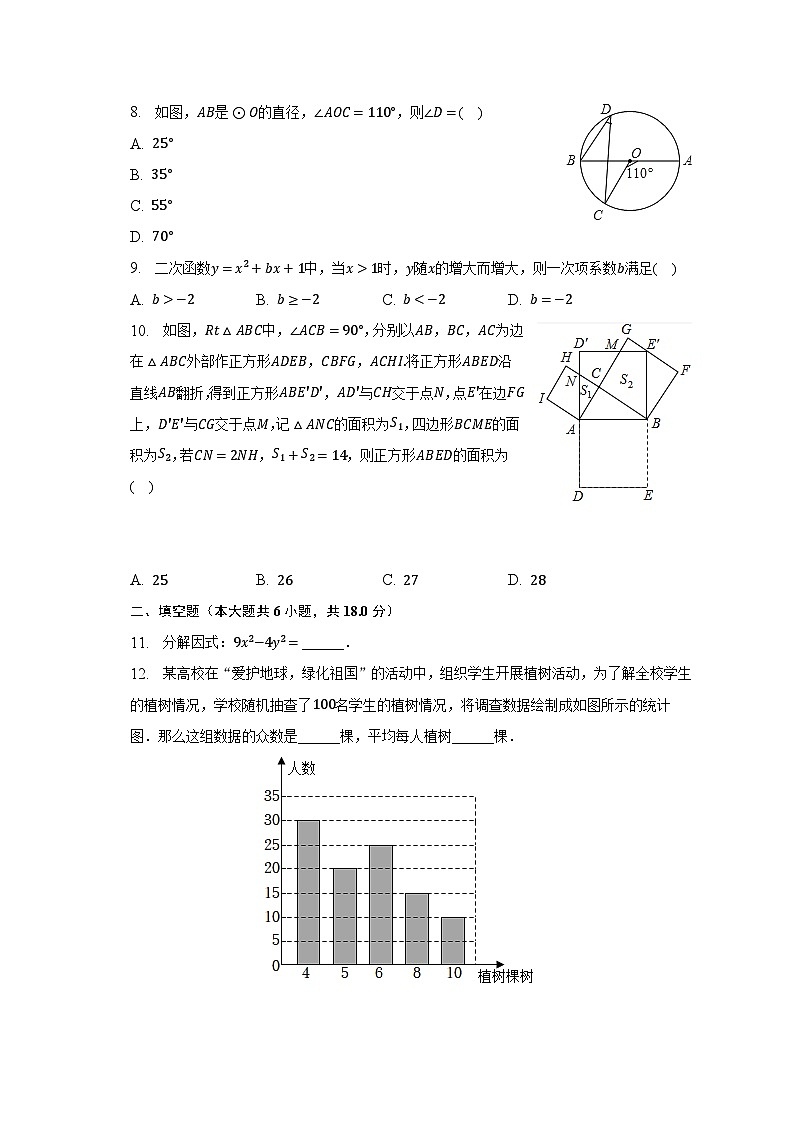 2023年浙江省温州市鹿城区中考数学二模试卷(含解析)第2页