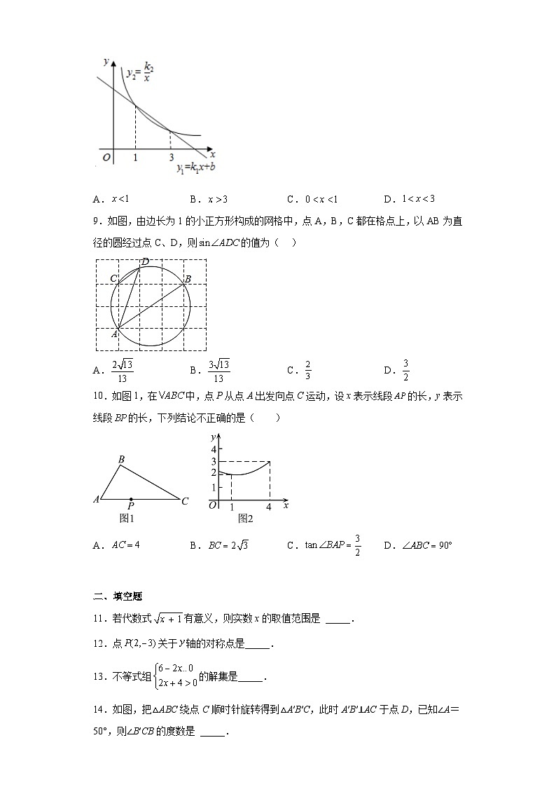 2023年广东省东莞市中考二模数学试卷(含解析)第2页