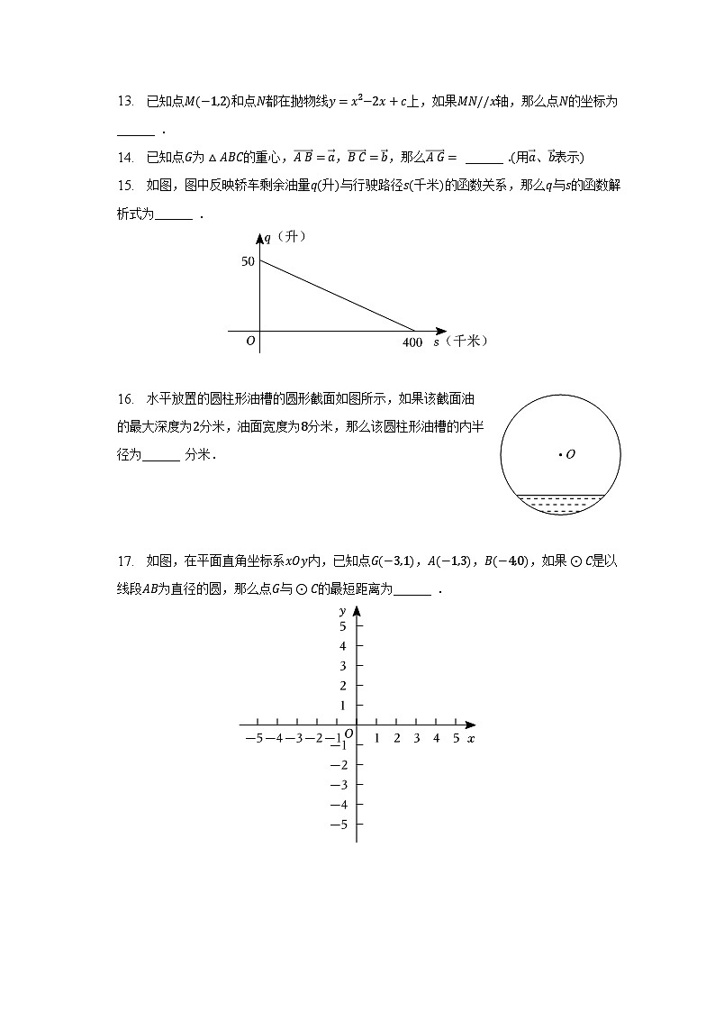 2023年上海市青浦区中考数学二模试卷(含解析)02