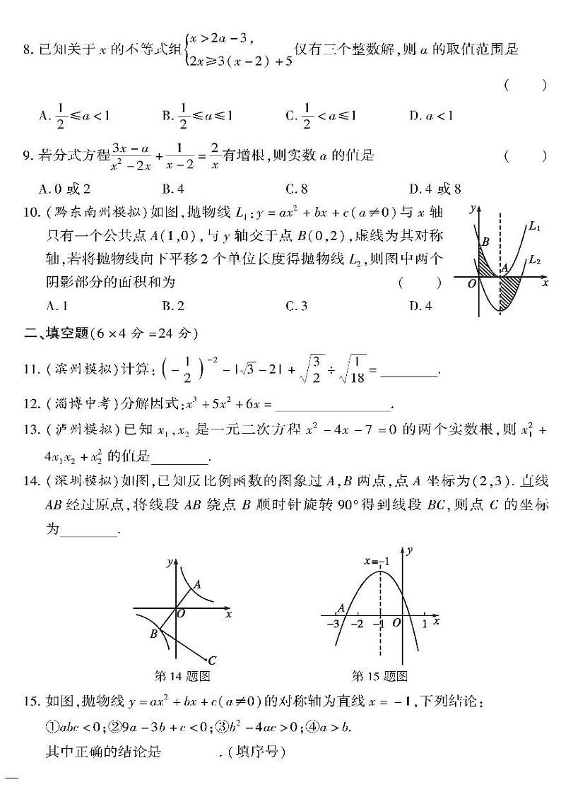 (2023秋)(初中)九年级全一册-沪科版数学-数与代数——专题突破第2页