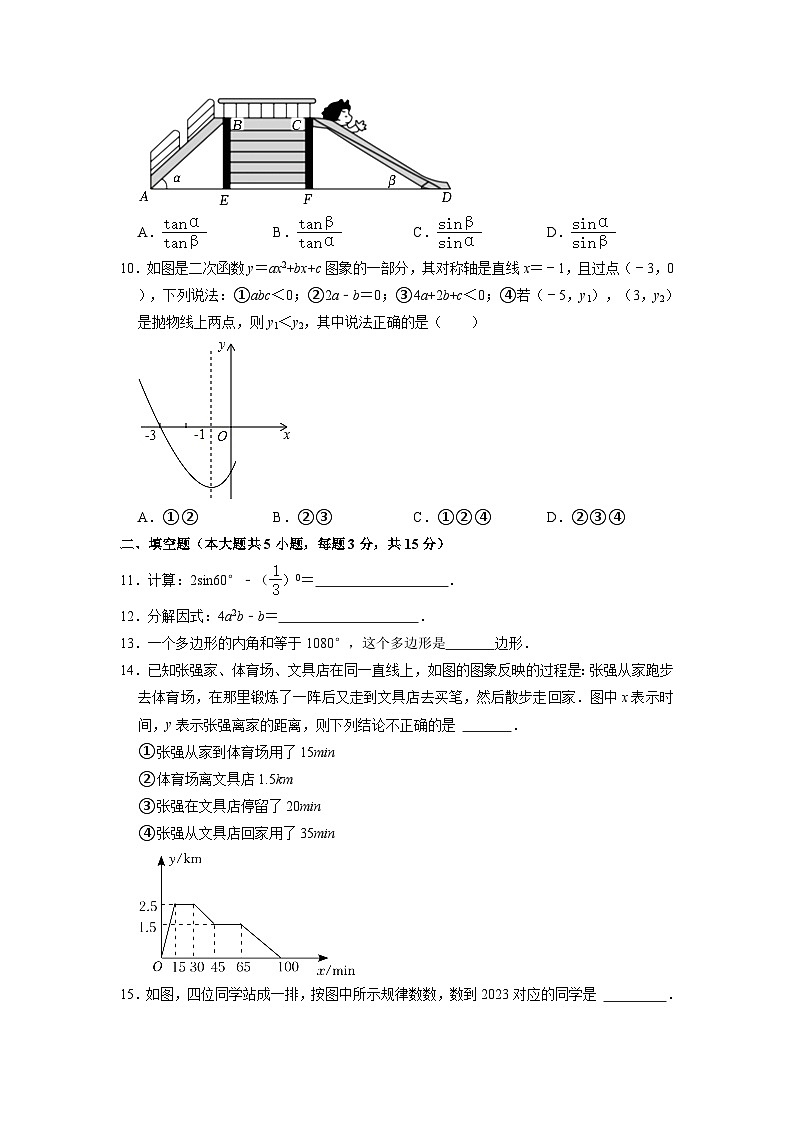 广东省湛江市雷州市六校联考2022-2023学年下学期九年级期中数学试卷02