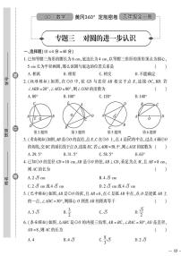（2023秋）（初中）九年级全一册-青岛版数学-专题三 对圆的进一步认识