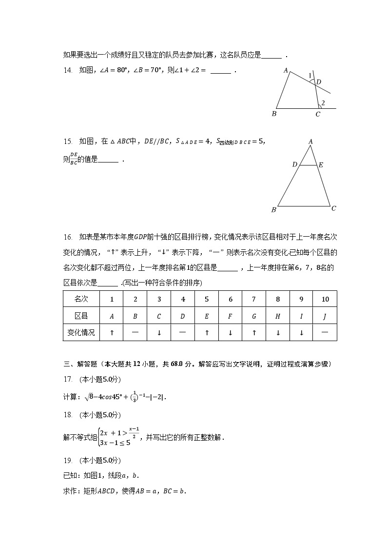 2023年北京市西城区中考数学二模试卷(含解析）03