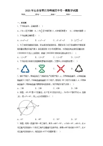 2023年山东省枣庄市峄城区中考一模数学试题-(含答案)