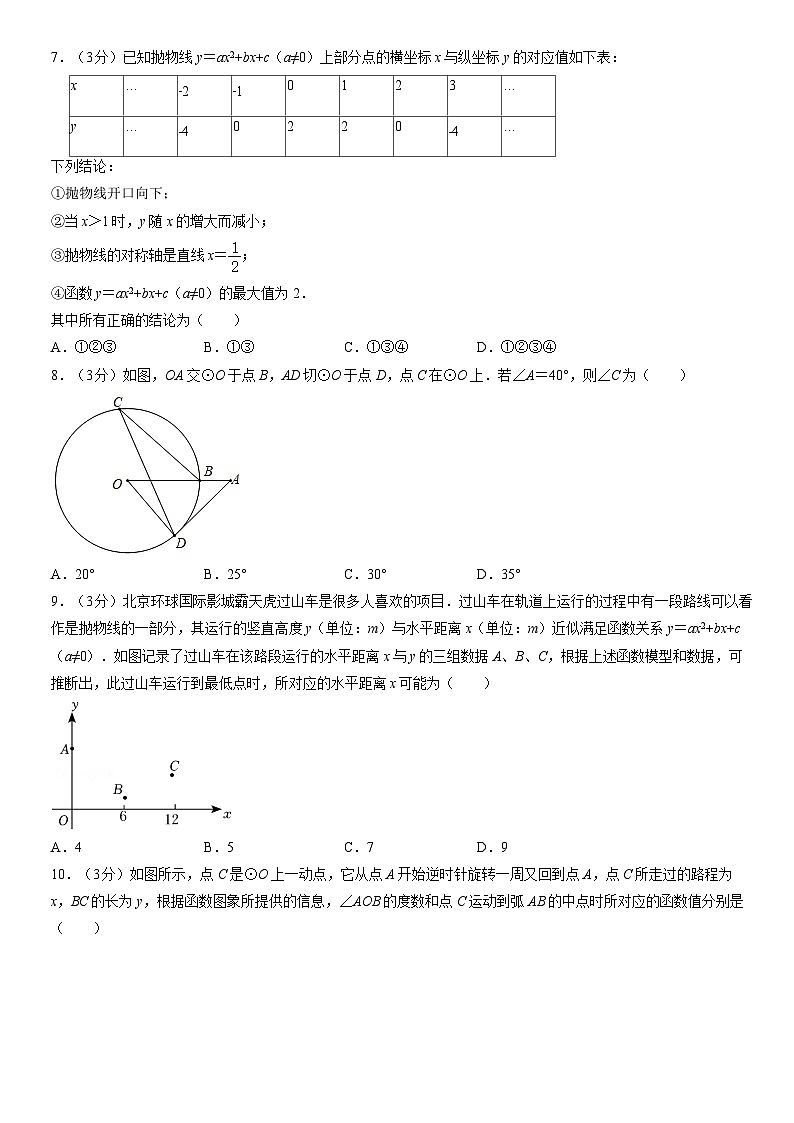 2021北京师大附中初三(上)期中数学(教师版)第2页