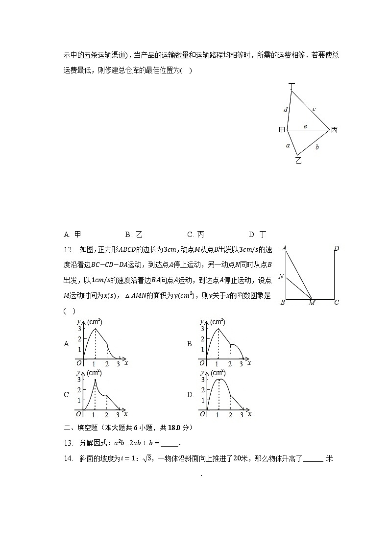 2023年湖南省衡阳市蒸湘区育贤中学中考数学模拟试卷(含解析)03