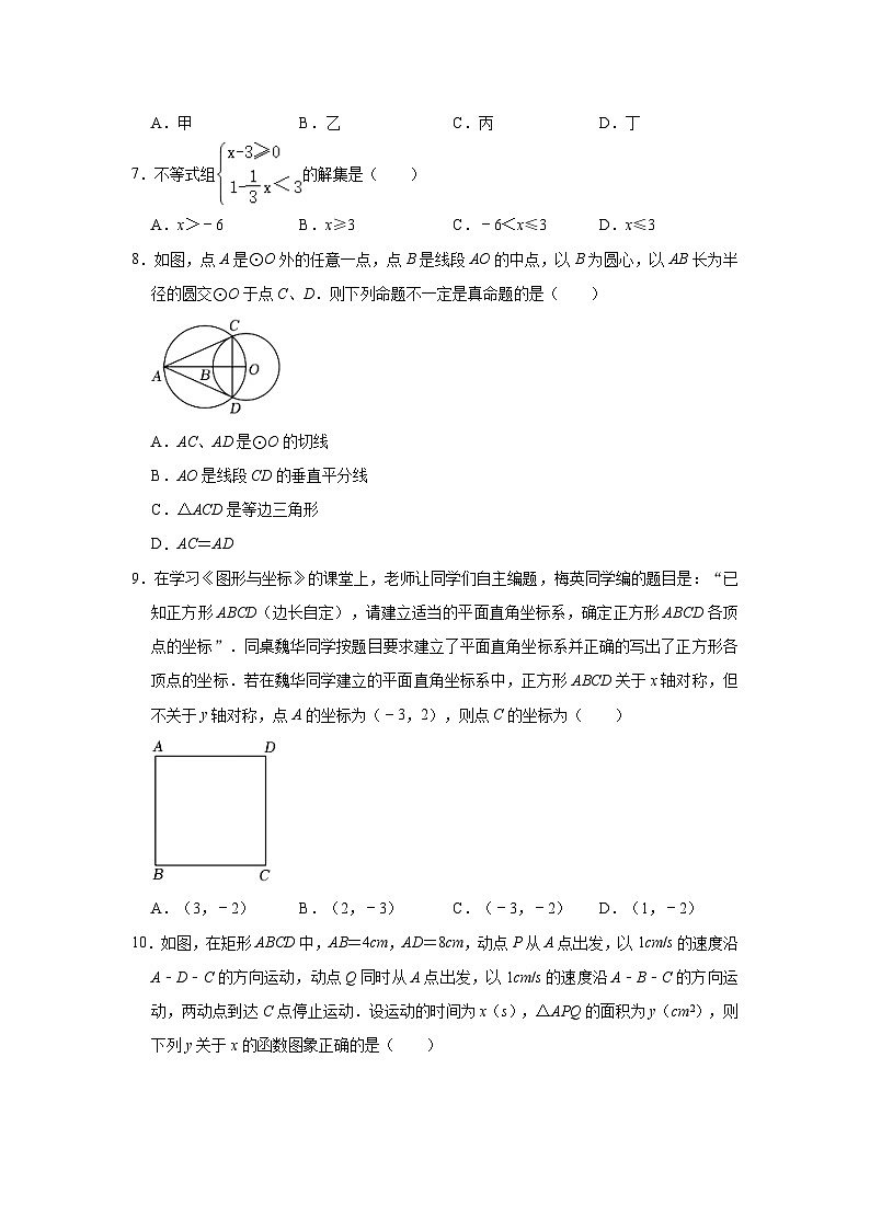 2023年河南省南阳市西峡县中考数学一模试卷(含解析)第2页