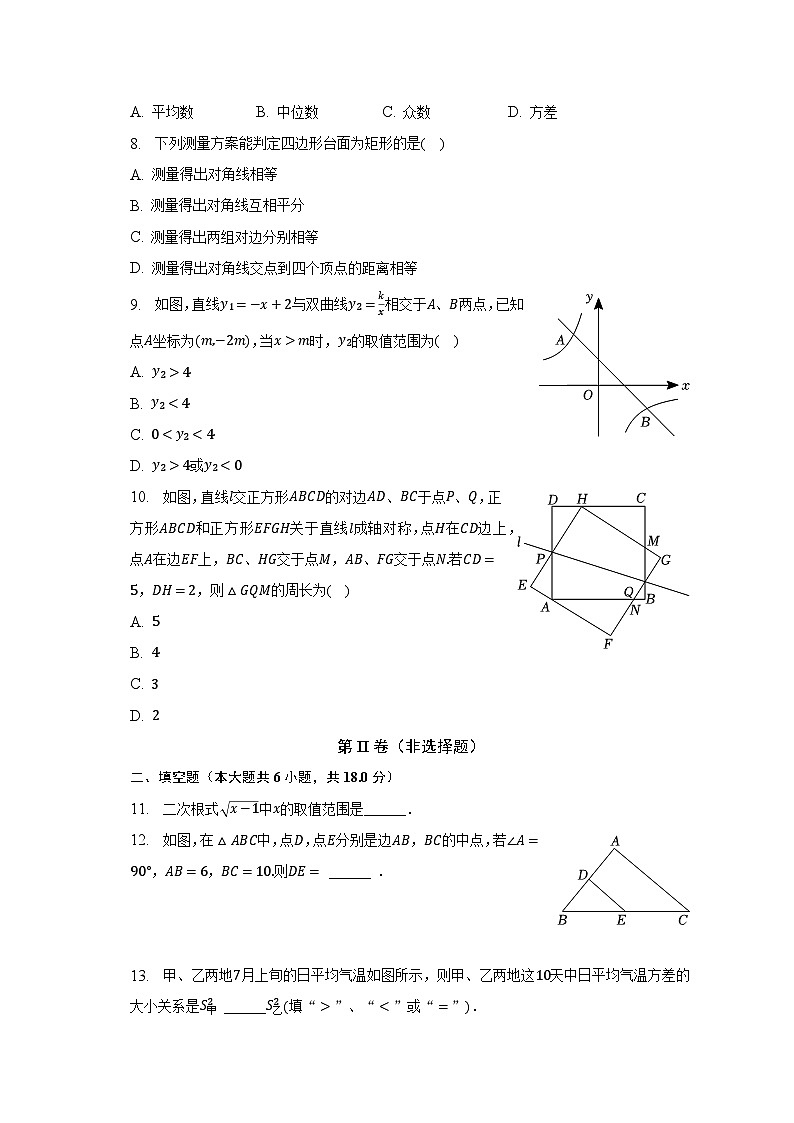 2022-2023學(xué)年浙江省寧波市鄞州實(shí)驗(yàn)中學(xué)八年級(jí)（下）期中數(shù)學(xué)試卷（含解析）第2頁(yè)