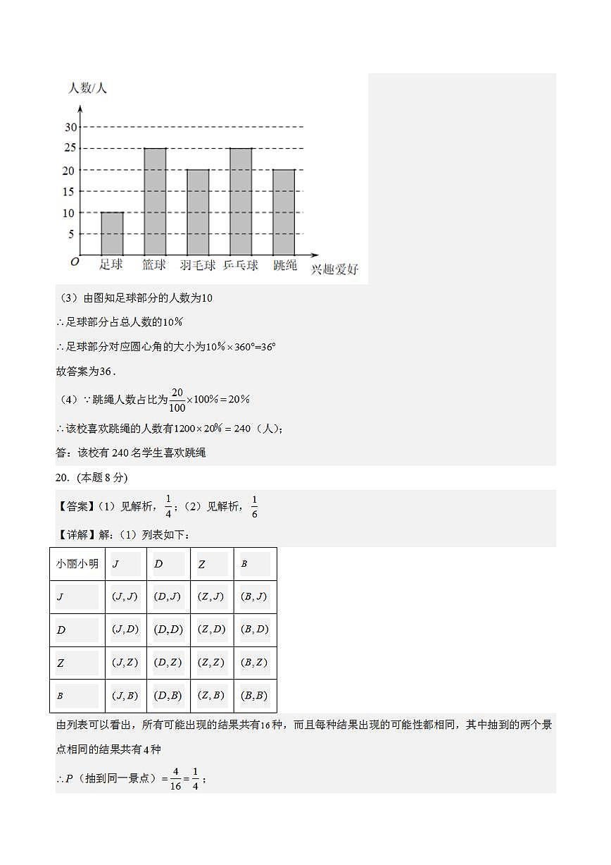 數(shù)學(xué)（云南卷）2023年中考考前最后一卷（參考答案）第2頁