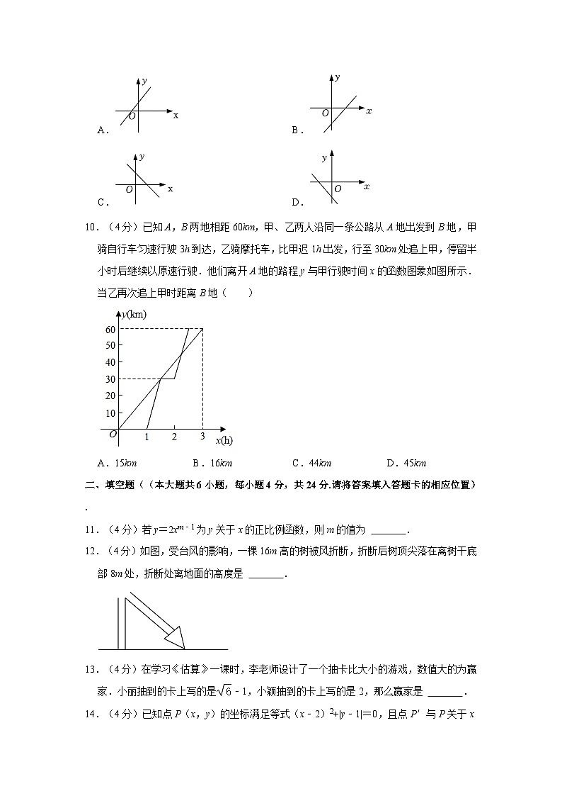 北师大版八年级上册数学期中试卷1(含答案)第2页