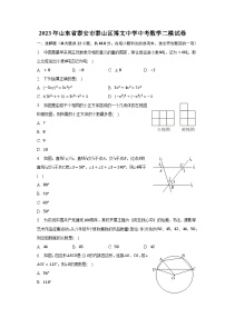 2023年山东省泰安市泰山区博文中学中考数学二模试卷(含解析）