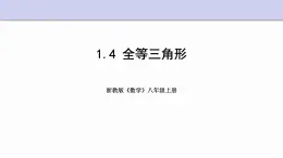 1.4 全等三角形 浙教版数学八年级上册课件