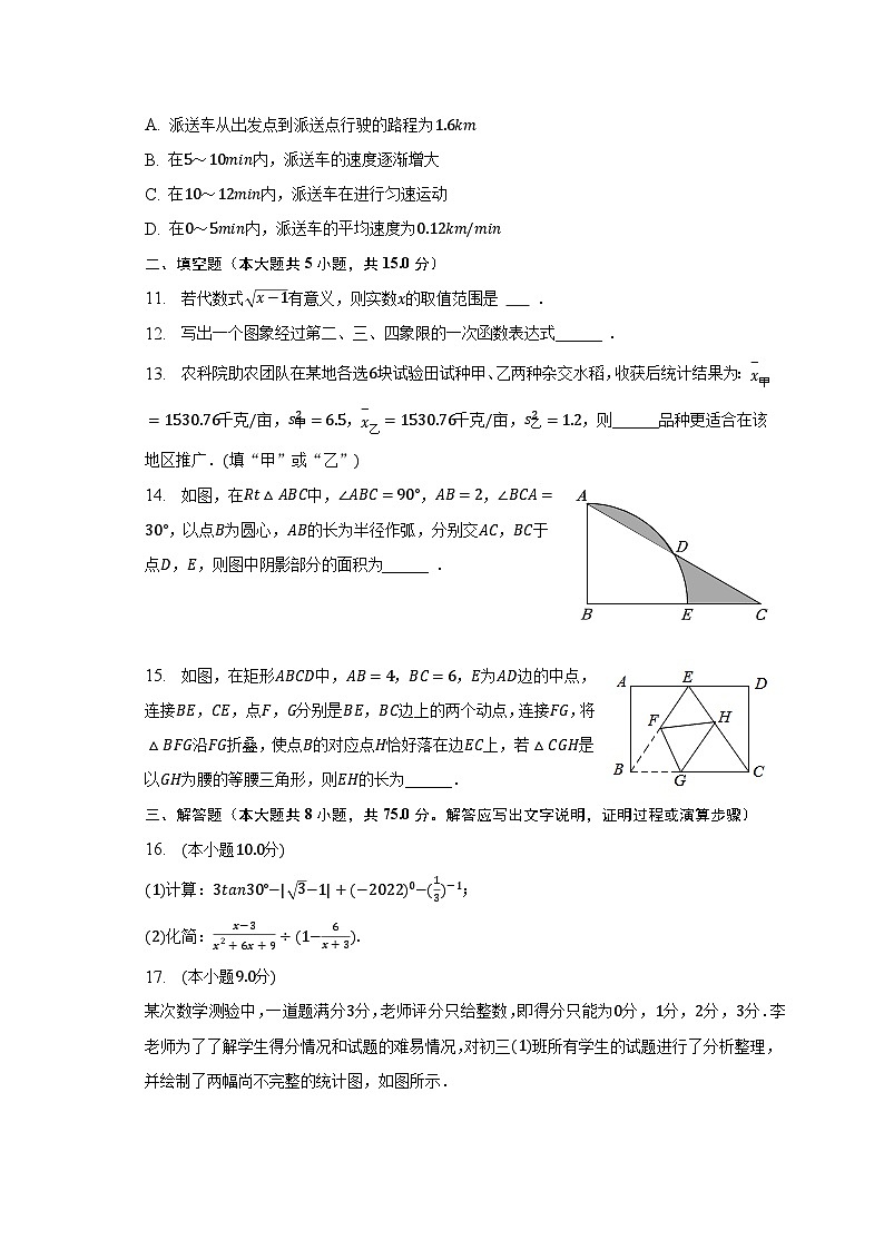 2023年河南省驻马店市驿城区中考数学二模试卷(含解析)03