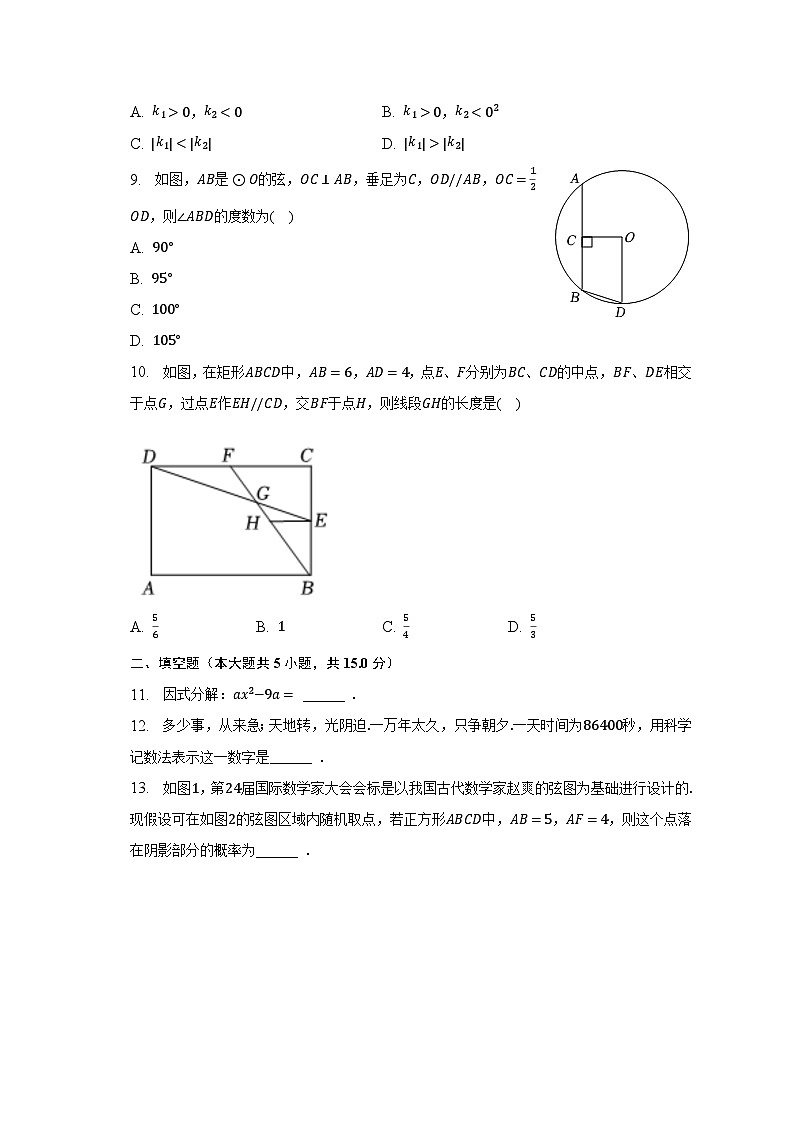 2023年广东省深圳外国语学校中考数学三模试卷(含解析)第3页