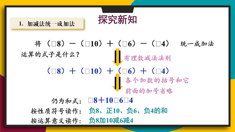 2.8 有理数的加减混合运算第3页