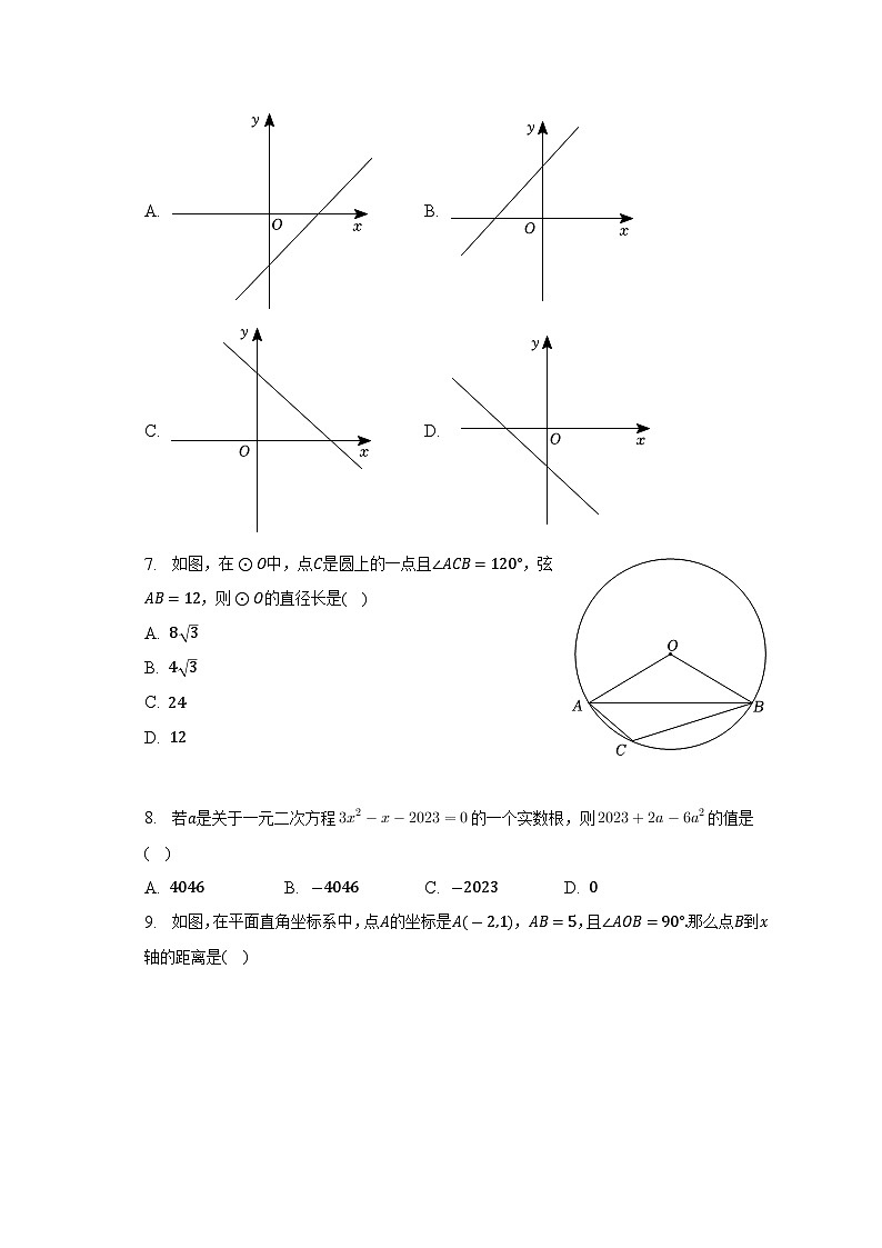 2023年广东省广州市南沙区中考数学一模试卷(含解析)第2页