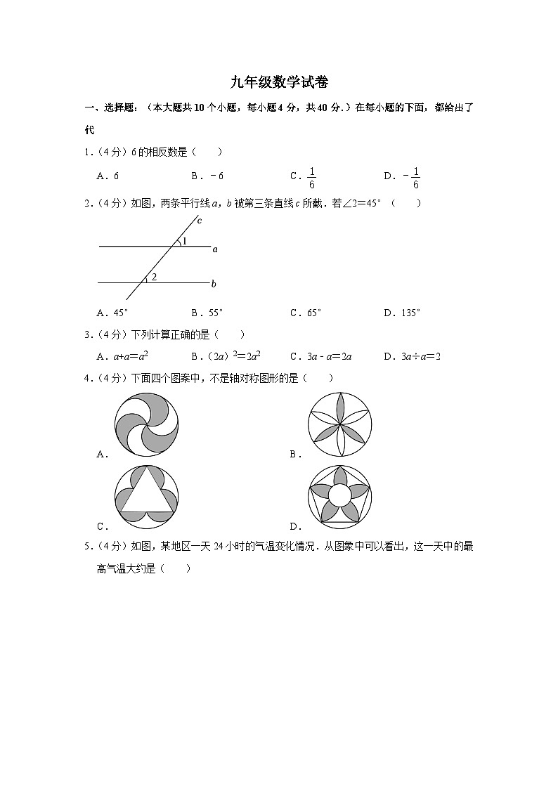 2023年重庆市巴南区重点中学指标到校考试九年级数学试卷(含解析)第1页