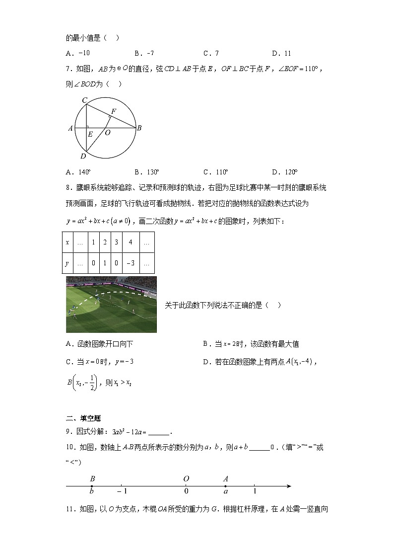 2023年陕西省咸阳市秦都区中考二模数学试题(含解析)02