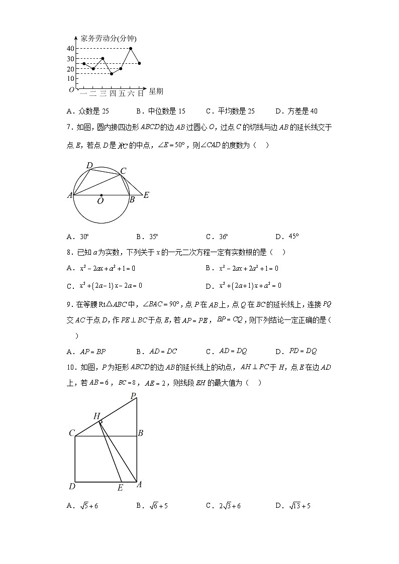 2023年安徽省滁州市天长市天长市实验中学中考三模数学试题(含解析)第2页