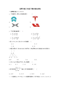 北师大版数学八年级下册期末强化训练（无答案）