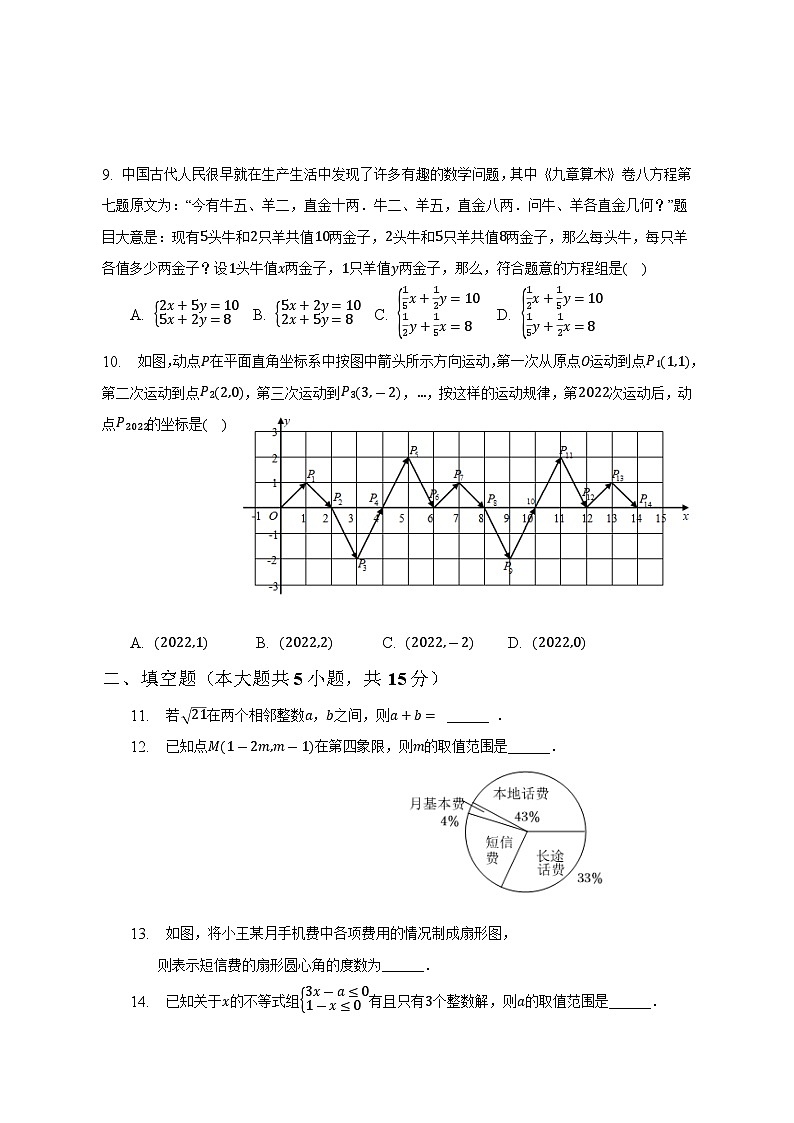 河南省信阳市关店理想学校2022-2023学年七年级下学期数学期末卷(含答案)第2页
