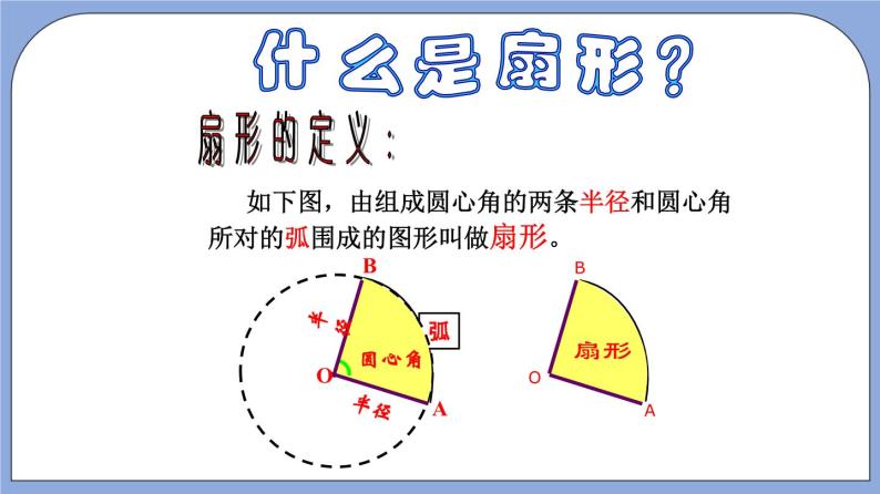 沪教版五四制数学六年级上册4.4《扇形的面积》（第1课时）精品教学课件+作业（含答案）05