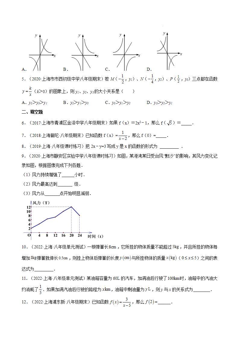 沪教版五四制数学年八年级上册18.4《函数的表示法》（第1课时）精品教学课件+作业（含答案）02