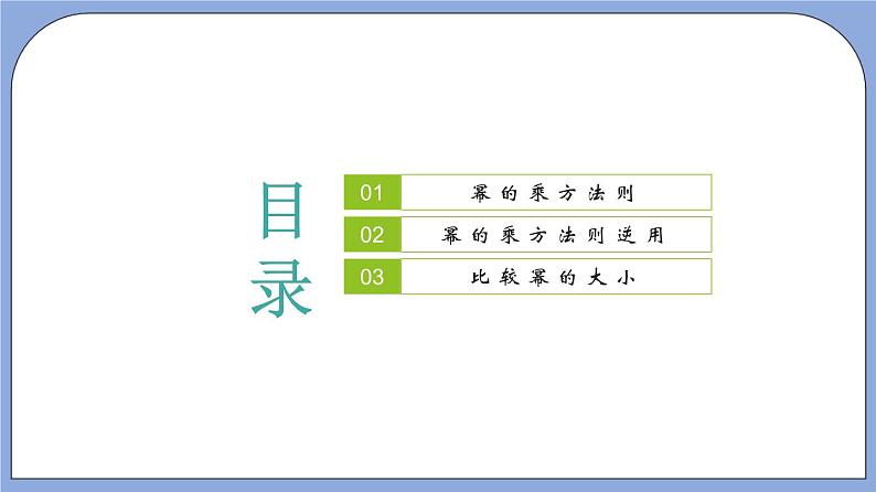 沪教版五四制数学七年级上册9.8 《幂的乘方》精品教学课件+作业(含答案)02