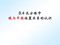 第12讲 长方体中棱与平面、平面与平面的关系 课件   2022—2023学年沪教版（上海）数学六年级第