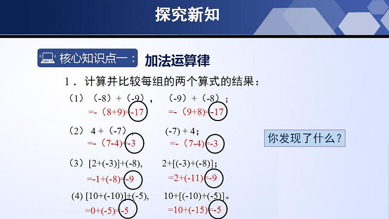 2.4.2 有理数的加法(第2课时)(课件)-2023-2024学年七年级数学上册同步精品课堂(北师大版)第5页