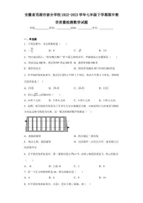 安徽省芜湖市部分学校2022-2023学年七年级下学期期中教学质量检测数学试题(含答案解析)