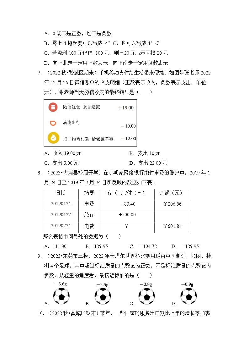 专题01 有理数与数轴(4个六大题型)(原卷版)第2页