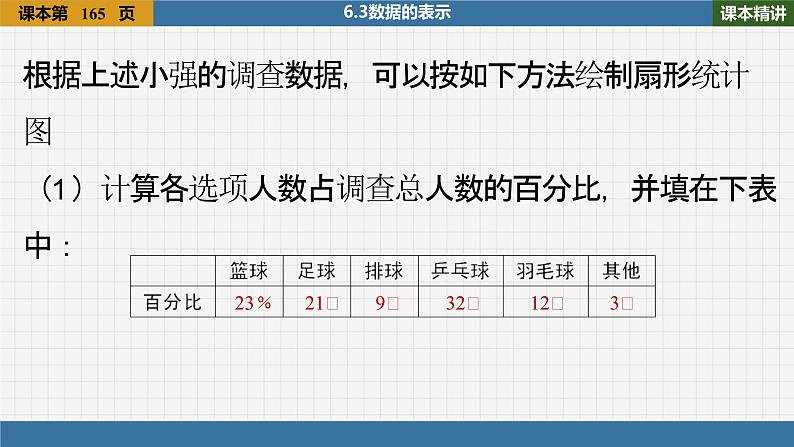 北师大版数学七上6.3 第1课时 扇形统计图(课件PPT)08