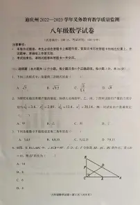 云南省迪庆州2022-2023学年八年级下学期期末考试数学试题