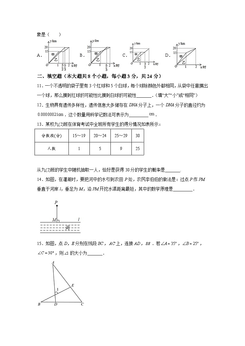 辽宁省锦州市2021-2022学年七年级下学期期末质量检测数学试卷(含解析)第3页