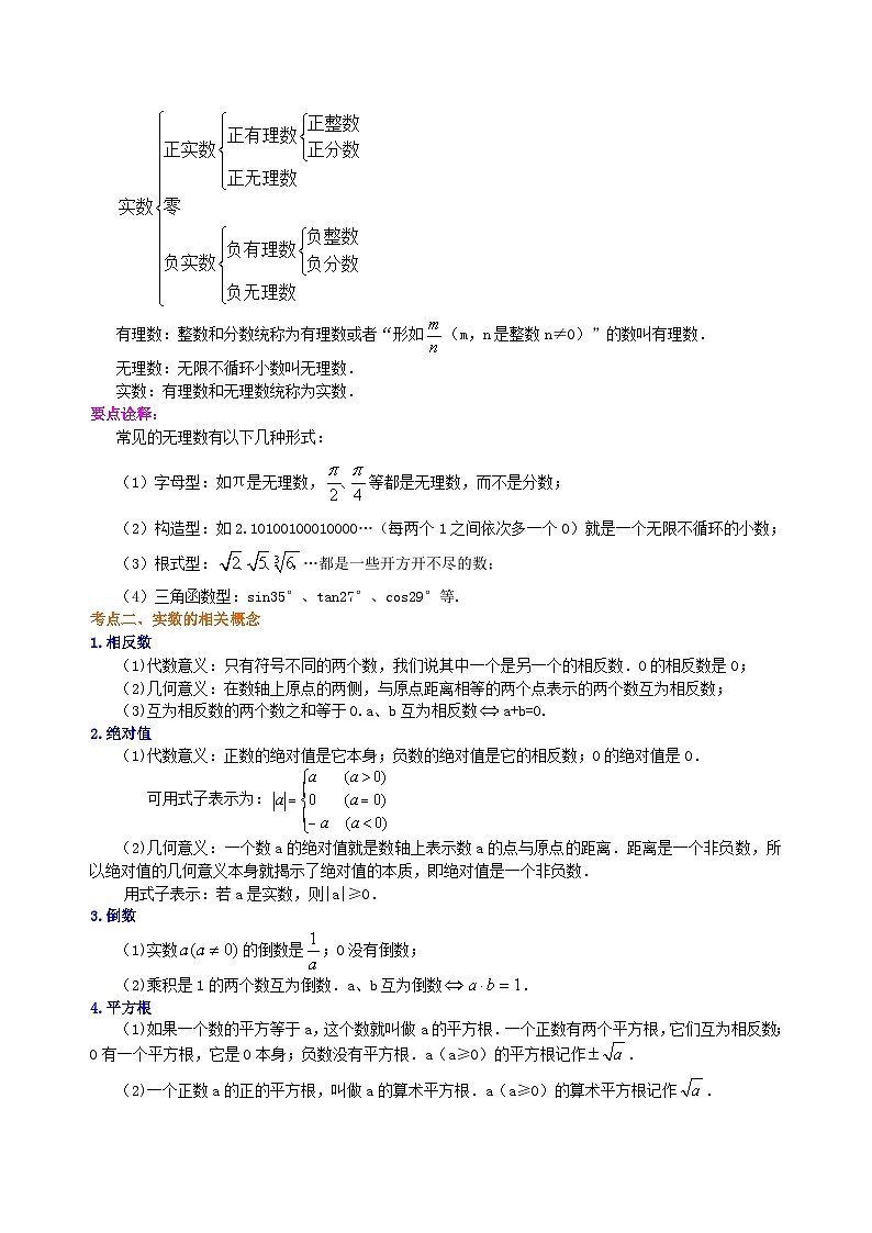 02中考总复习:实数--知识讲解(提高)第2页