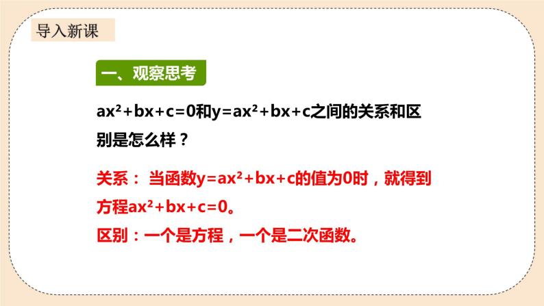 人教版数学九年级上册  22.2 二次函数与一元二次方程()  （同步课件+练习+教案）03