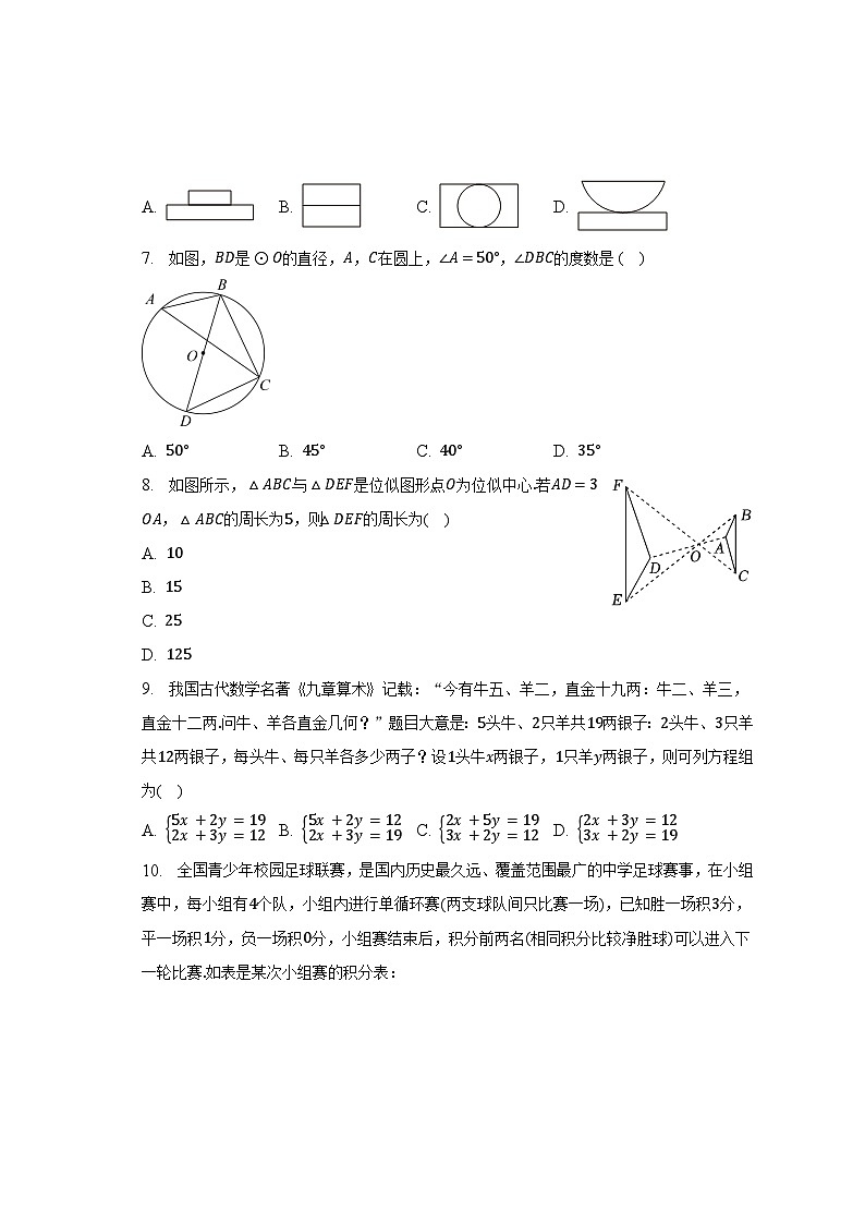 2023年湖南省长沙市岳麓区麓山国际实验学校中考数学模拟试卷(含解析)第2页