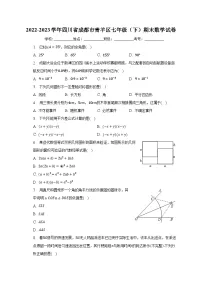 2022-2023学年四川省成都市青羊区七年级(下)期末数学试卷(含解析)