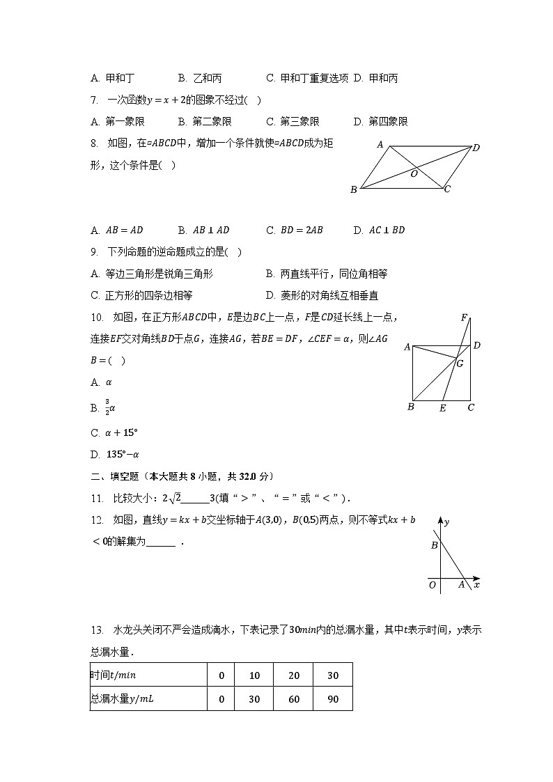 2022-2023学年重庆市渝北区七年级(下)期末数学试卷(含解析)02