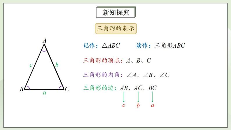 人教版初中数学八年级上册11.1.1三角形的边 课件PPT（送预习案+教案+分层练习)08
